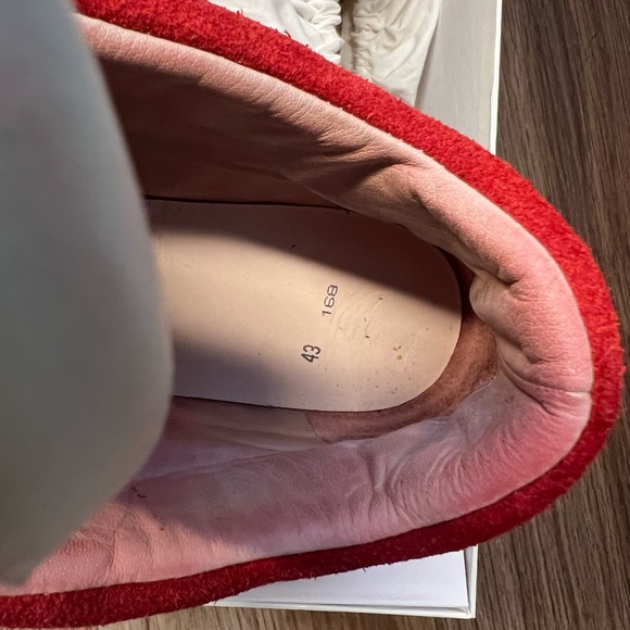 Maison Margiela Double Strap Future Low (Red Suede) Size 10 (44eu) - Picture 7 of 9